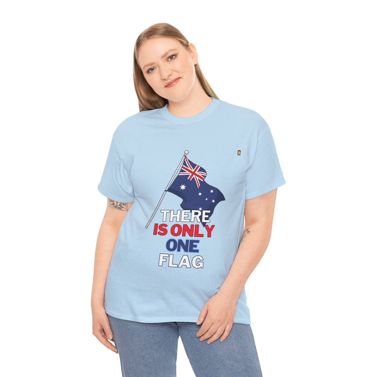 One Ozzie Flag | Unisex Heavy Cotton Tee (AUS/NZ ONLY)