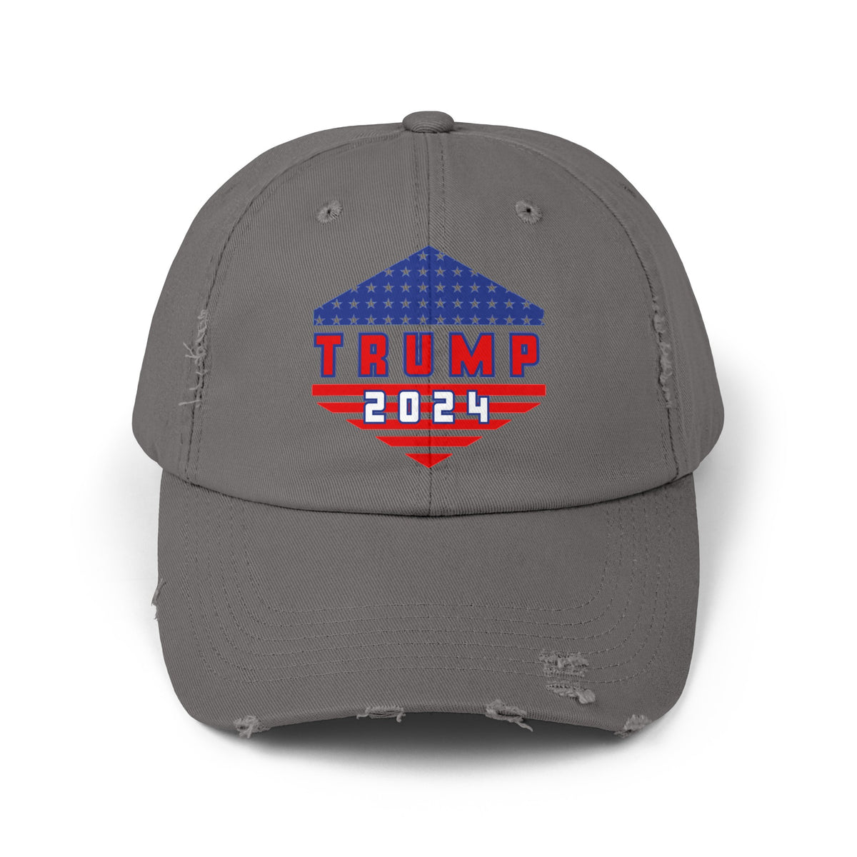 Trump All The Way 2024 | Printed Unisex Distressed Cap (USA/ CAN ONLY)