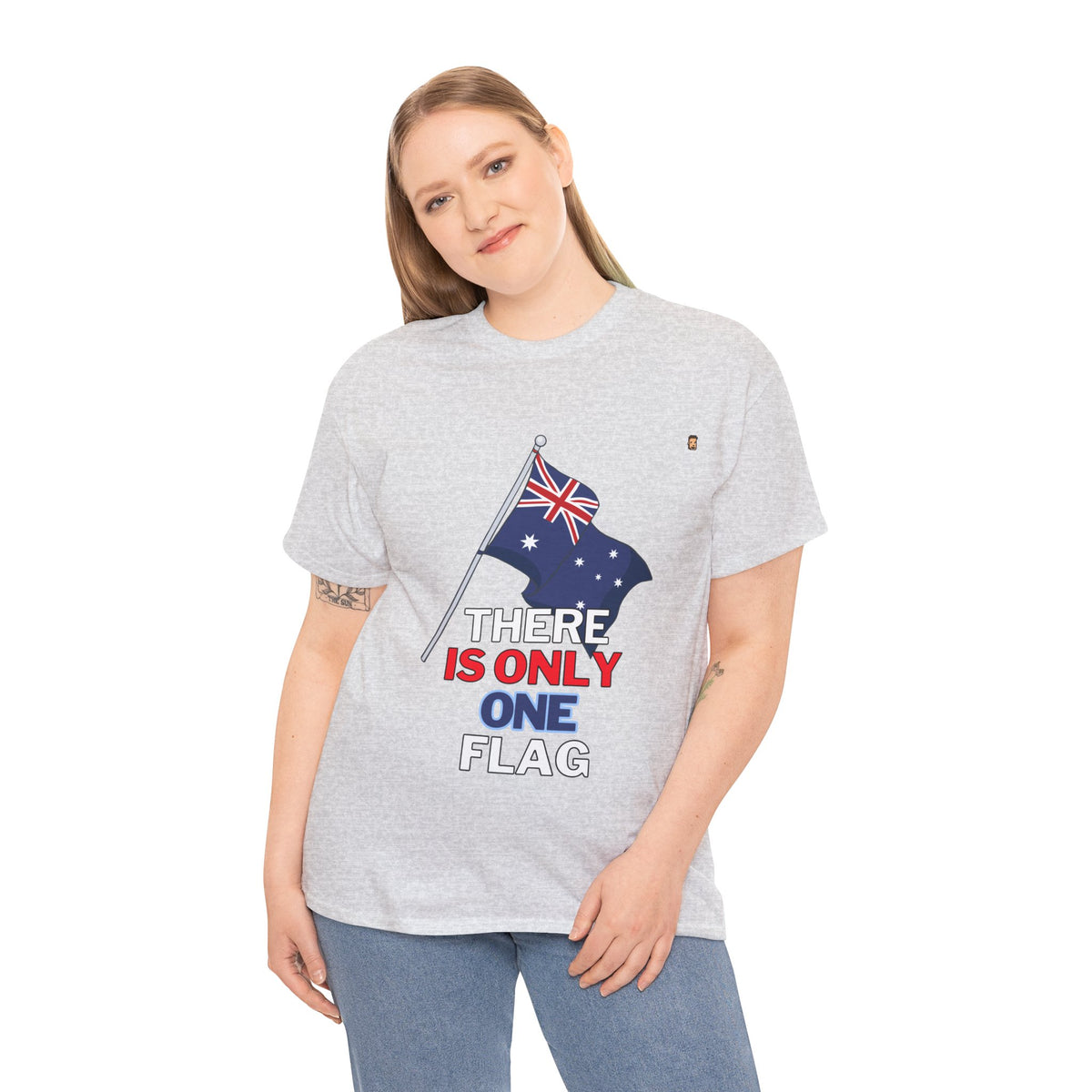 One Ozzie Flag | Unisex Heavy Cotton Tee (AUS/NZ ONLY)