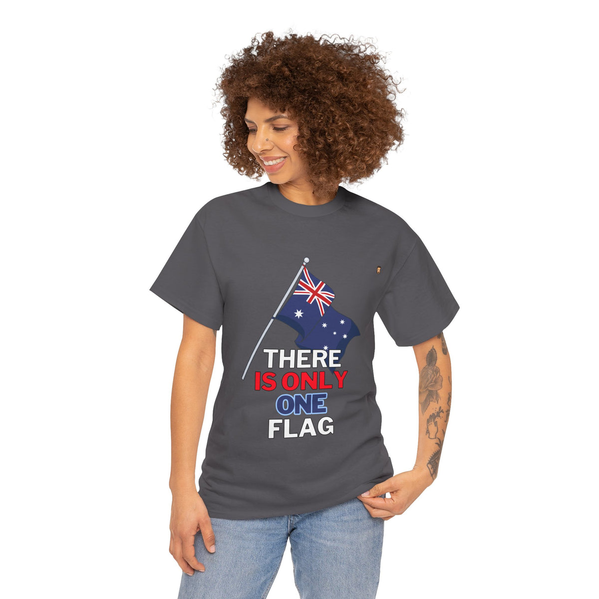 One Ozzie Flag | Unisex Heavy Cotton Tee (AUS/NZ ONLY)