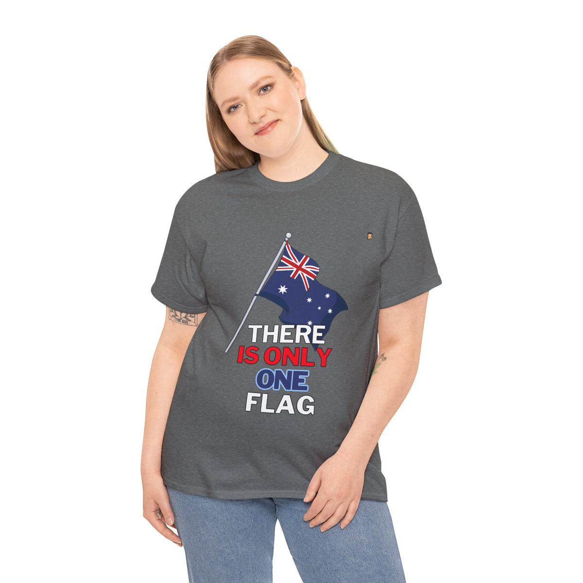 One Ozzie Flag | Unisex Heavy Cotton Tee (AUS/NZ ONLY)