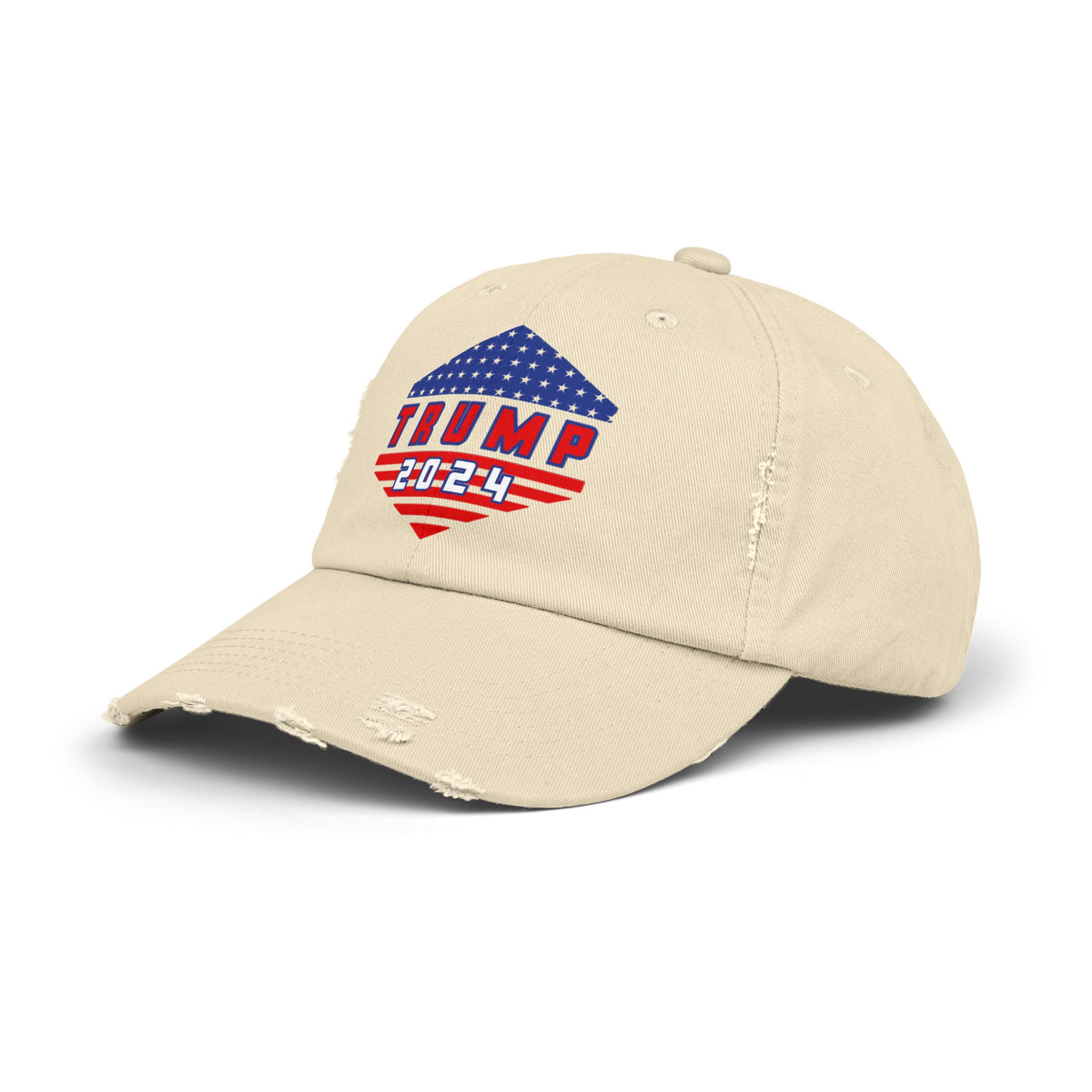 Trump All The Way 2024 | Printed Unisex Distressed Cap (USA/ CAN ONLY)