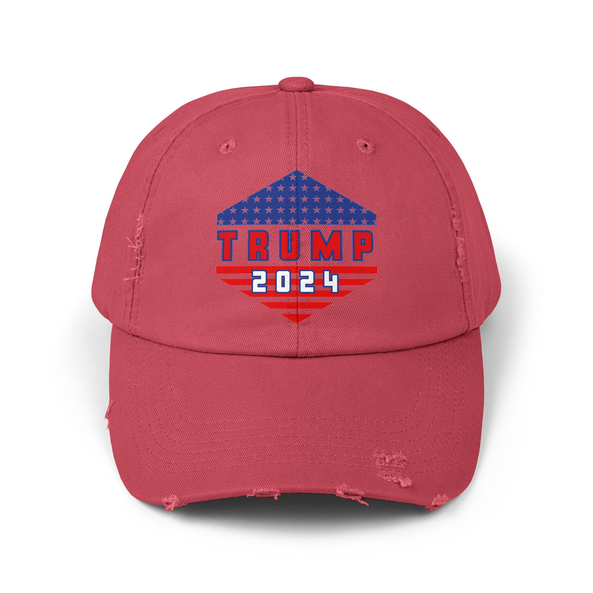 Trump All The Way 2024 | Printed Unisex Distressed Cap (USA/ CAN ONLY)