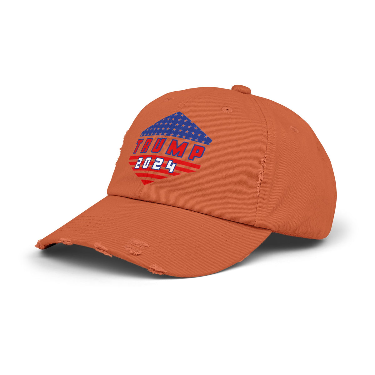 Trump All The Way 2024 | Printed Unisex Distressed Cap (USA/ CAN ONLY)