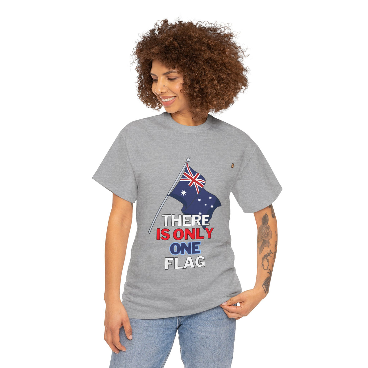 One Ozzie Flag | Unisex Heavy Cotton Tee (AUS/NZ ONLY)