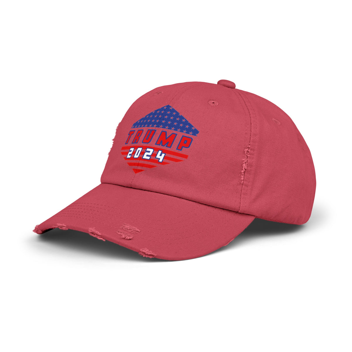 Trump All The Way 2024 | Printed Unisex Distressed Cap (USA/ CAN ONLY)