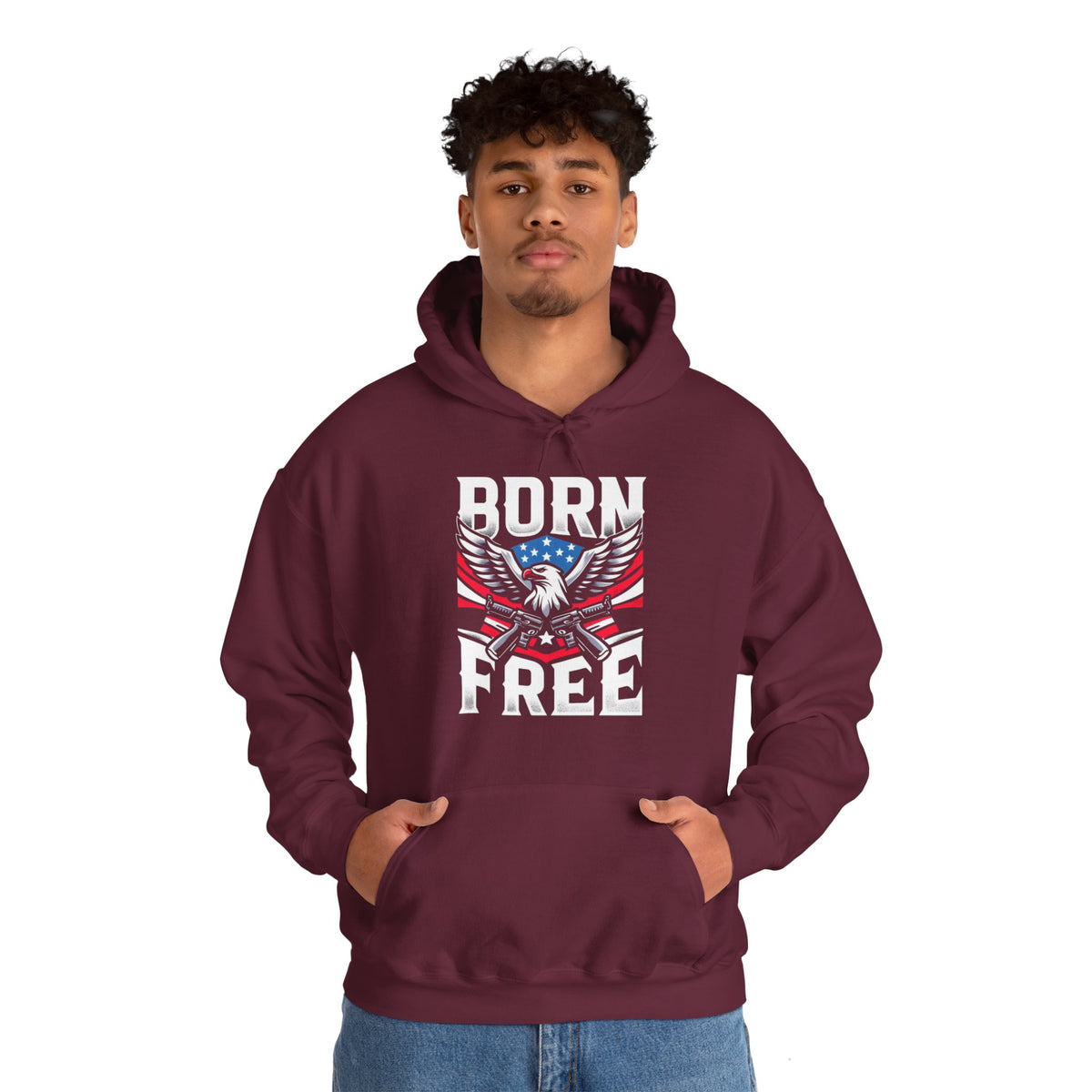 Born Free, Protect The 2nd | Unisex Heavy Blend Hooded Sweatshirt (USA/CAN ONLY)