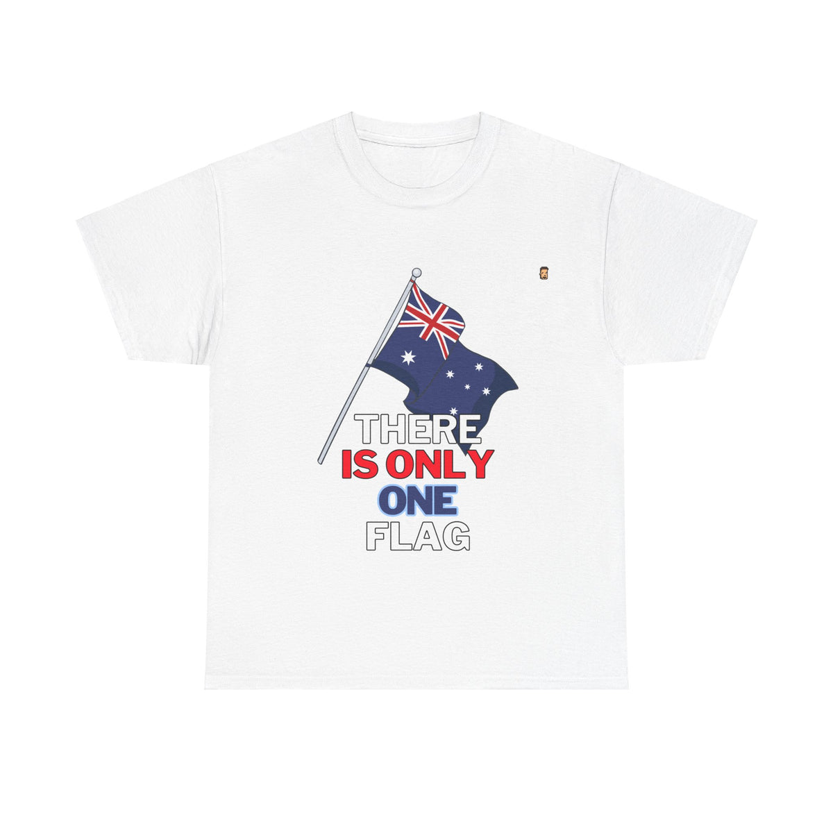 One Ozzie Flag | Unisex Heavy Cotton Tee (AUS/NZ ONLY)