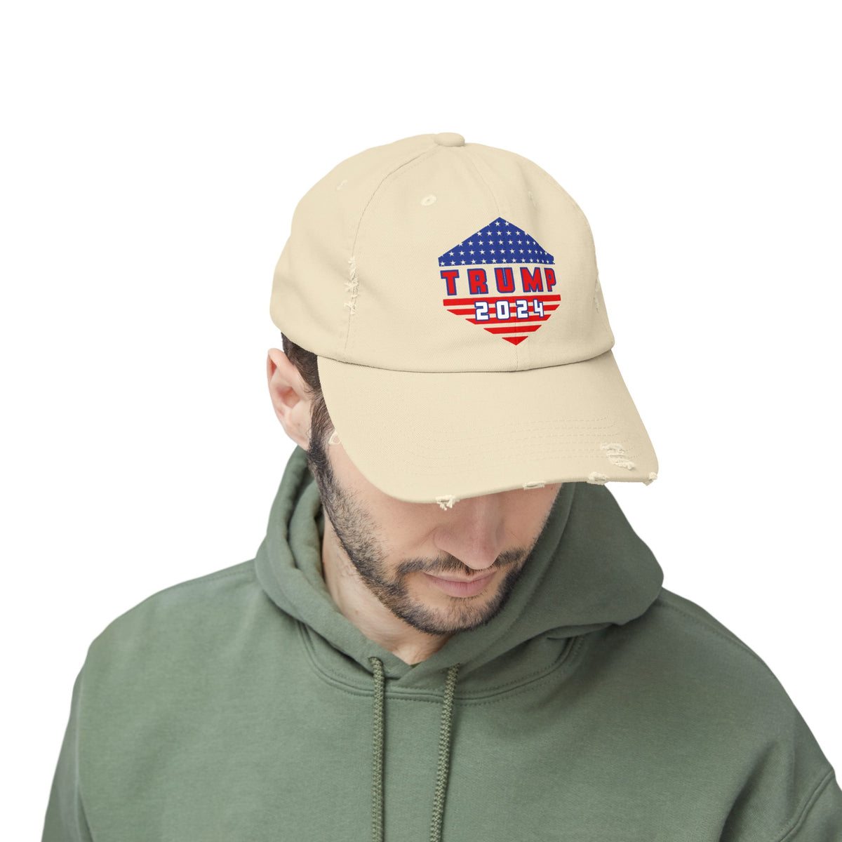 Trump All The Way 2024 | Printed Unisex Distressed Cap (USA/ CAN ONLY)