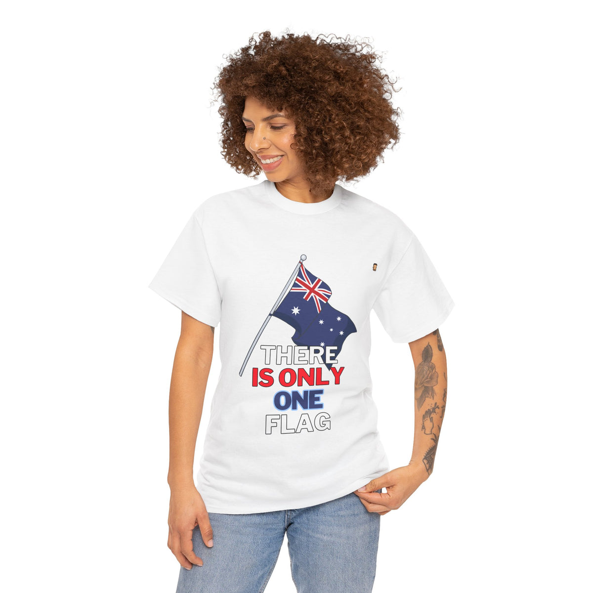 One Ozzie Flag | Unisex Heavy Cotton Tee (AUS/NZ ONLY)