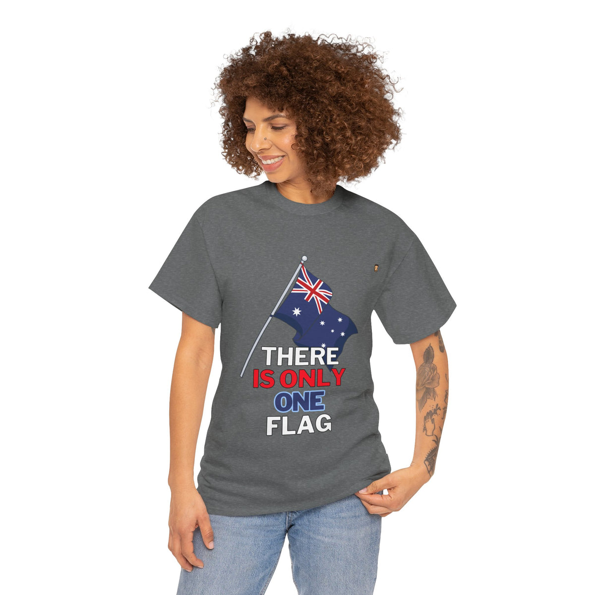 One Ozzie Flag | Unisex Heavy Cotton Tee (AUS/NZ ONLY)