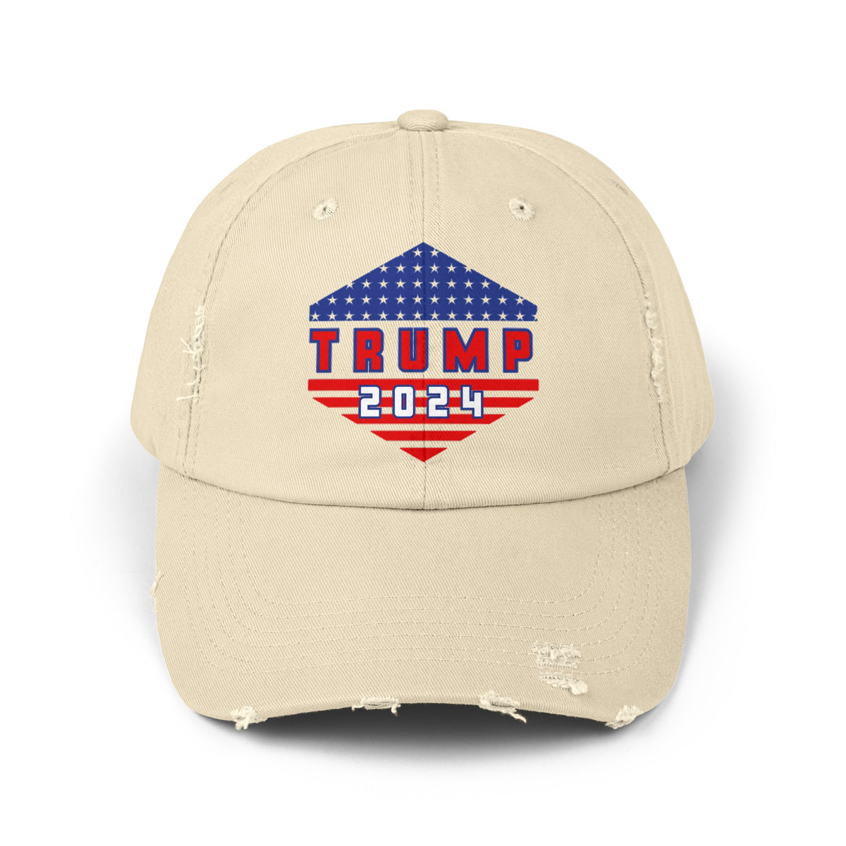 Trump All The Way 2024 | Printed Unisex Distressed Cap (USA/ CAN ONLY)