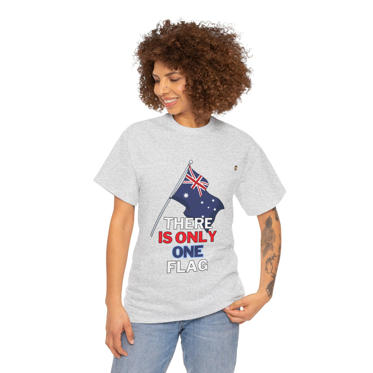 One Ozzie Flag | Unisex Heavy Cotton Tee (AUS/NZ ONLY)