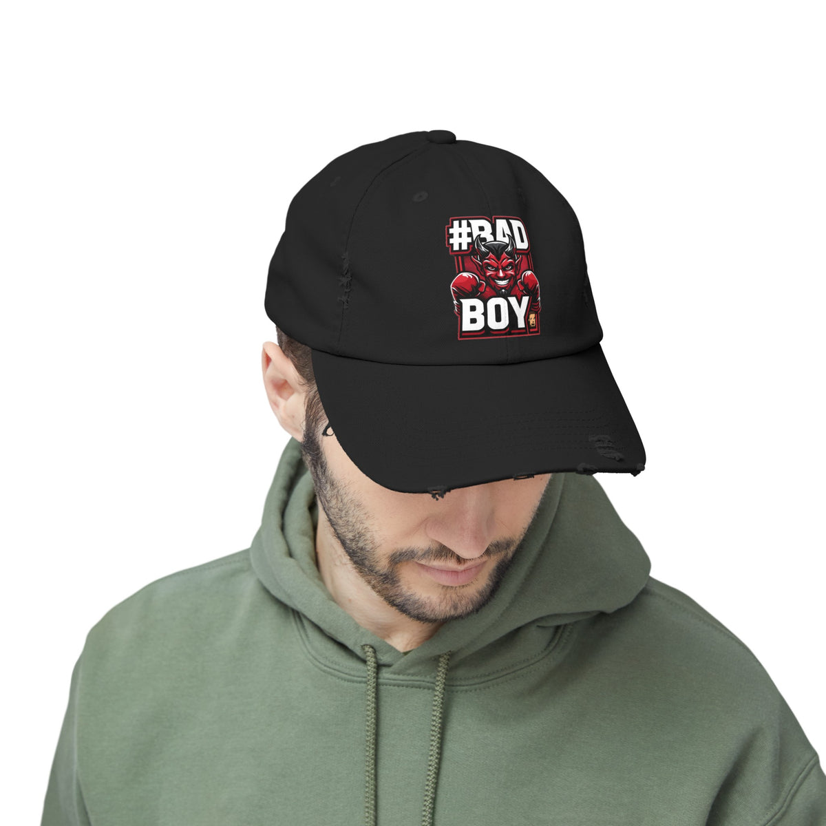 Bad Boy | Unisex Distressed Cap  (USA/CAN ONLY)