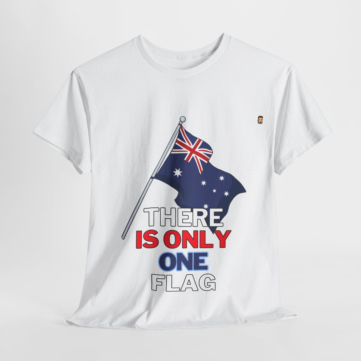 One Ozzie Flag | Unisex Heavy Cotton Tee (AUS/NZ ONLY)