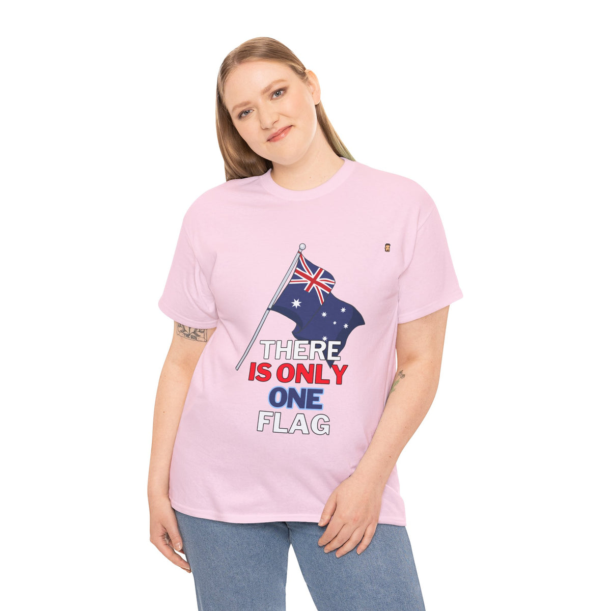 One Ozzie Flag | Unisex Heavy Cotton Tee (AUS/NZ ONLY)