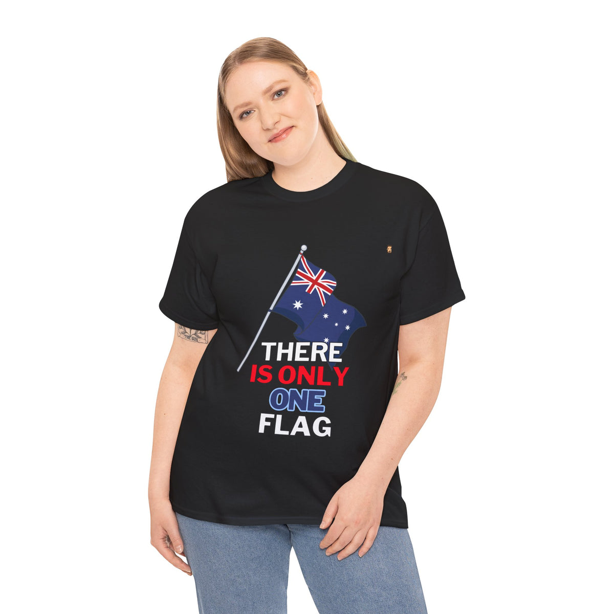 One Ozzie Flag | Unisex Heavy Cotton Tee (AUS/NZ ONLY)