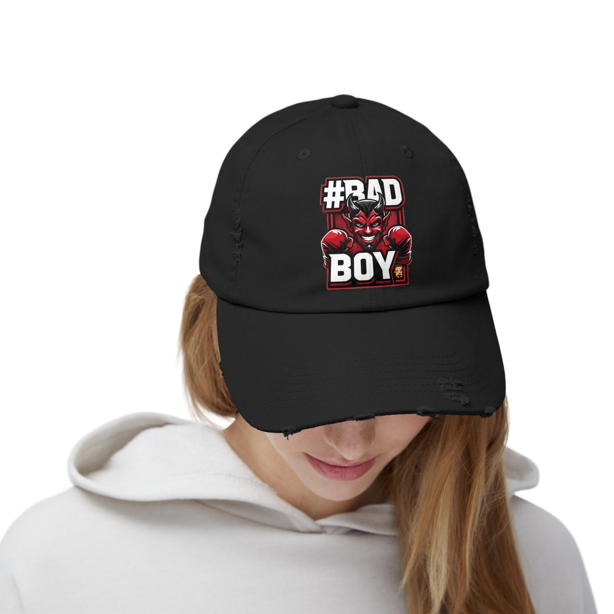 Bad Boy | Unisex Distressed Cap  (USA/CAN ONLY)