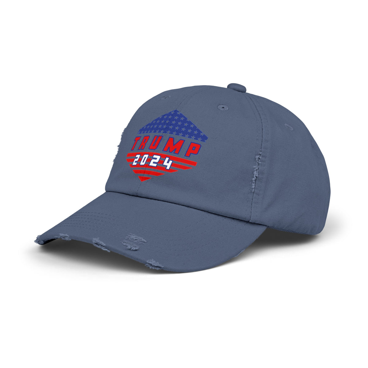 Trump All The Way 2024 | Printed Unisex Distressed Cap (USA/ CAN ONLY)